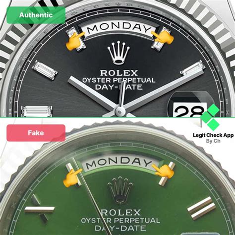 rolex day date gold real vs fake|rolex day date look alike.